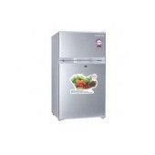 Polystar Top Double Refrigerator with Silver Colour PV-DD201L